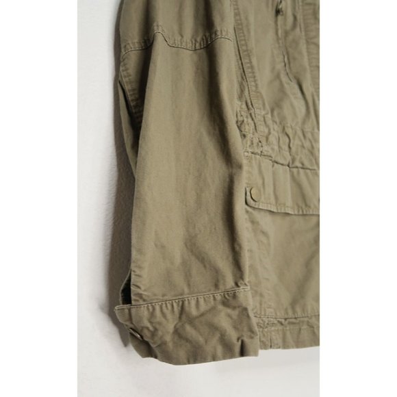 Love Tree Cargo Utility Military Jacket Full Zip Drawstring Waist Womens Medium - Picture 4 of 11